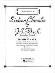 16 Chorales by J.S. Bach Alto Clarinet band method book cover